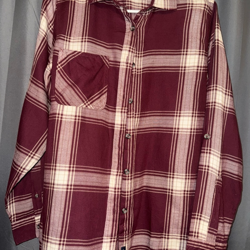 Woman’s Willow Creek Boyfriend Fit Plaid Shirt